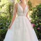 Andrea & Leo WL064 Deep V-Neckline A-Line Wedding Ball Gown