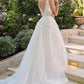 Andrea & Leo WL064 Deep V-Neckline A-Line Wedding Ball Gown