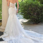 Andrea & Leo WL065 Mermaid Bridal Gown Removable Sheer Lace Sleeves