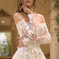 Andrea & Leo WL067 Off the Shoulder Sheer Illusion Sleeves Wedding Ball Gown