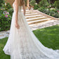 Andrea & Leo WL069 Off White/Nude A-Line Scoop Neckline Lace Wedding Dress