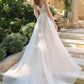 Andrea & Leo WL070 A-Line Strapless Illusion Plunge Neck Wedding Dress