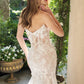 Andrea & Leo WL072 Fit and Flare Strapless Plunging Neck Wedding Dress