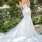 Andrea & Leo WL088 Fitted Mermaid Bridal Gown Strapless Layered Tulle