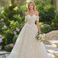 Andrea & Leo WL090 Embroidered Lace Tulle Off Shoulder Wedding Ball Gown