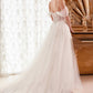 Ladivine WN307 Layered Tulle A-Line Bridal Gown With Corset Bodice