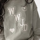 WWJD Varsity Kids Crewneck