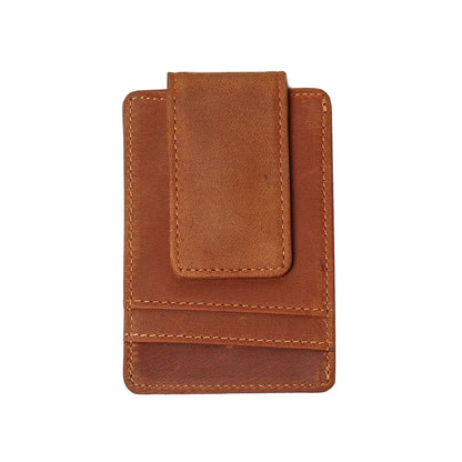 The Walden | Handmade Leather Front Pocket Wallet with Money Clip-0