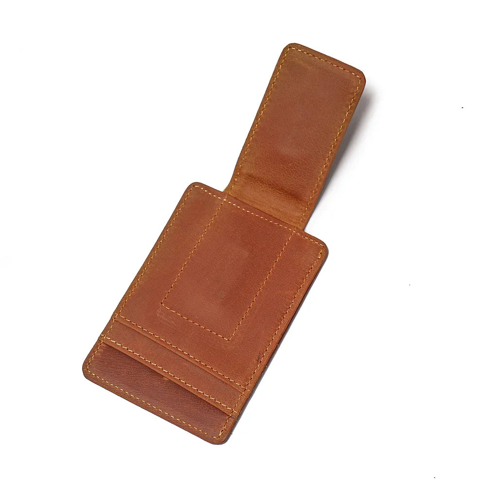 The Walden | Handmade Leather Front Pocket Wallet with Money Clip-2