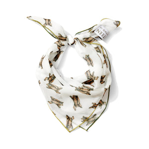 Bears Chiffon Scarf | 20" Square Scarf