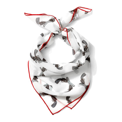 Guns Up Chiffon Scarf | 20" Square Scarf