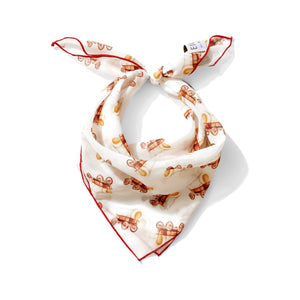 Wagon Chiffon Scarf | 20" Square Scarf