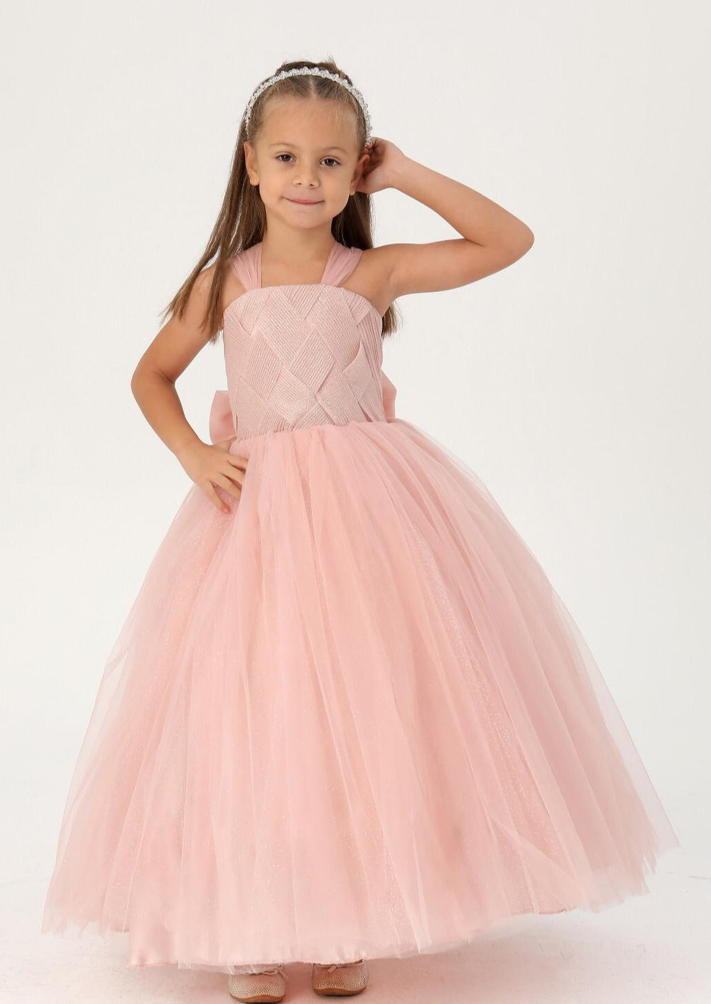 Crissy Cross Girls Formal Dress - Farnelli