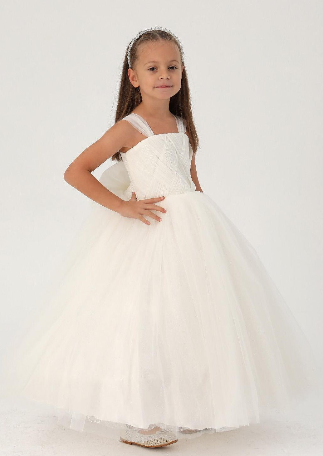 Crissy Cross Girls Formal Dress - Farnelli