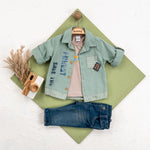 Slick Soldier Boys Casual Set-0