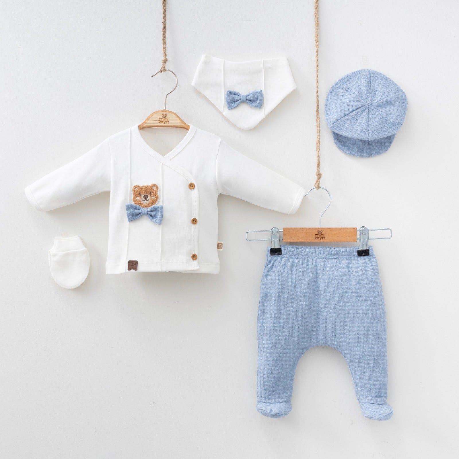 Bowtie Bear Newborn 5PC Set-3