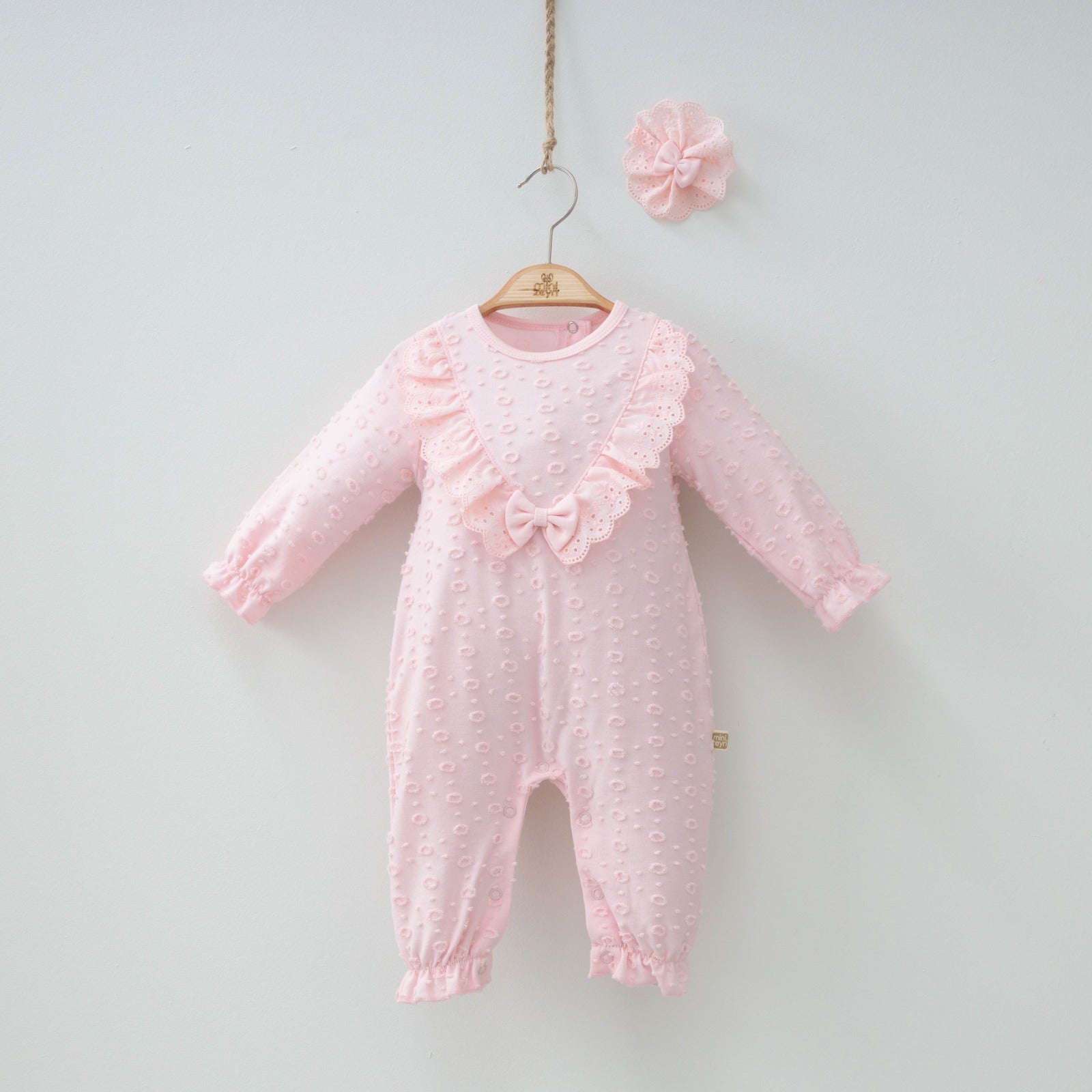 Frilly Bow Girls Pajama Set-0