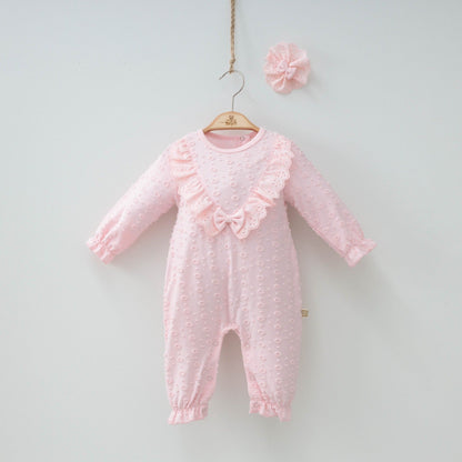 Frilly Bow Girls Pajama Set-0