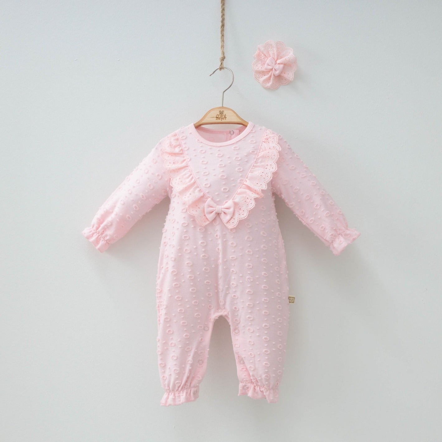Frilly Bow Girls Pajama Set - Farnelli