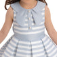 Joyful Striped Girls Formal Dress-3