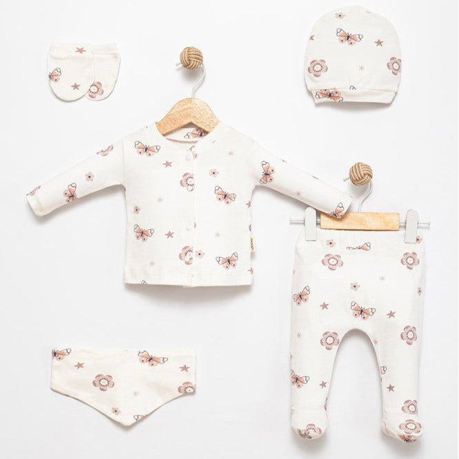 Butterfly Charm Newborn 5PC Set-0
