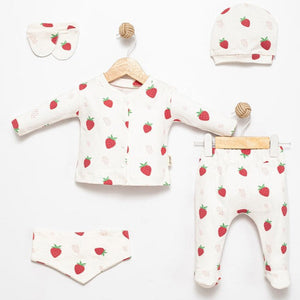 Strawberry Charm Newborn 5PC Set-0