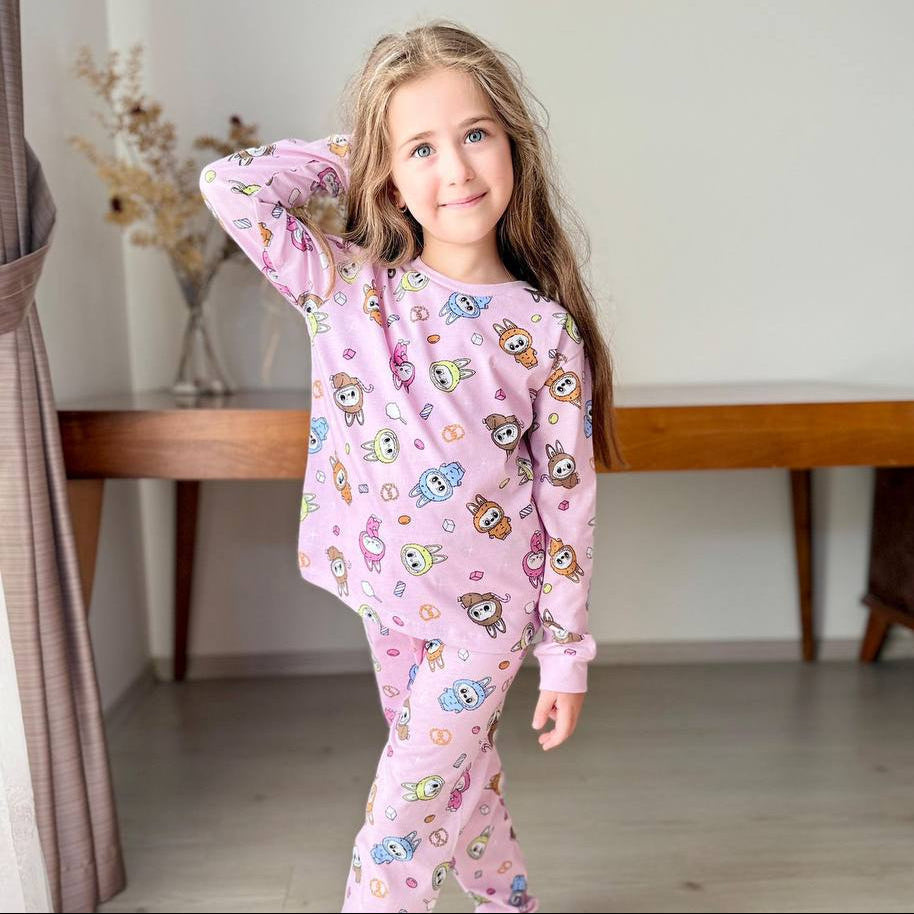 LA-BU-BU Dreams Girls Pyjamas-0