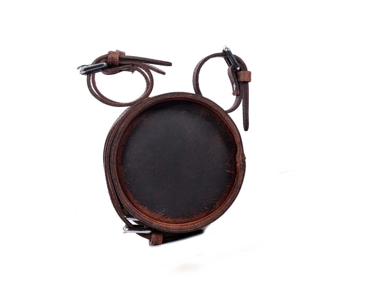 Classy Leather Bags Grayson motorbike side pouch, leather bike saddle bag with adjustable straps