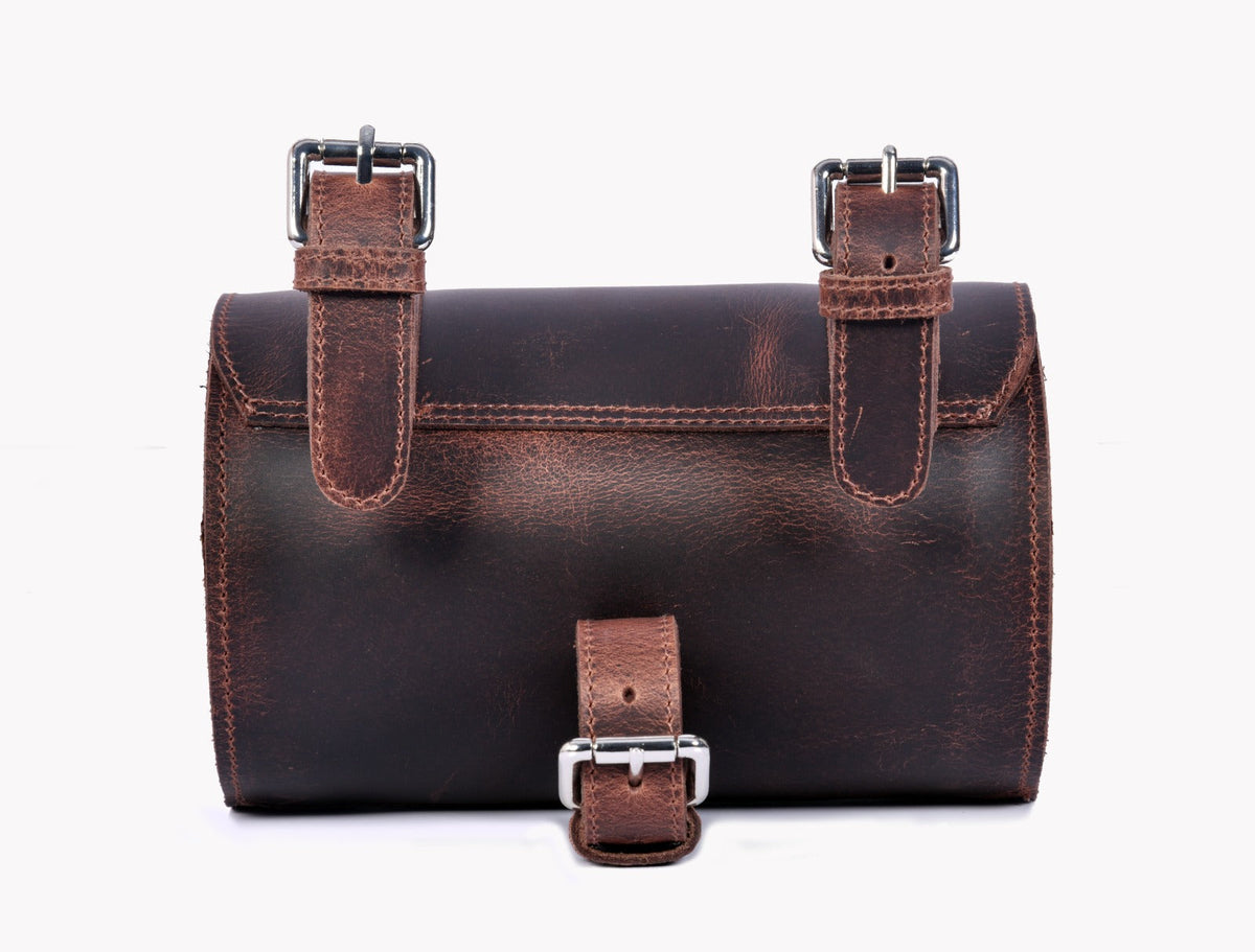 Grayson Motorbike Side Pouch bike saddle bag by Classy Leather Bags