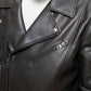 Nash Men's Faux Leather Motorcycle Jacket, Olive