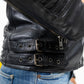 Whet Blu NYC Queens women's black leather fashion moto jacket front view