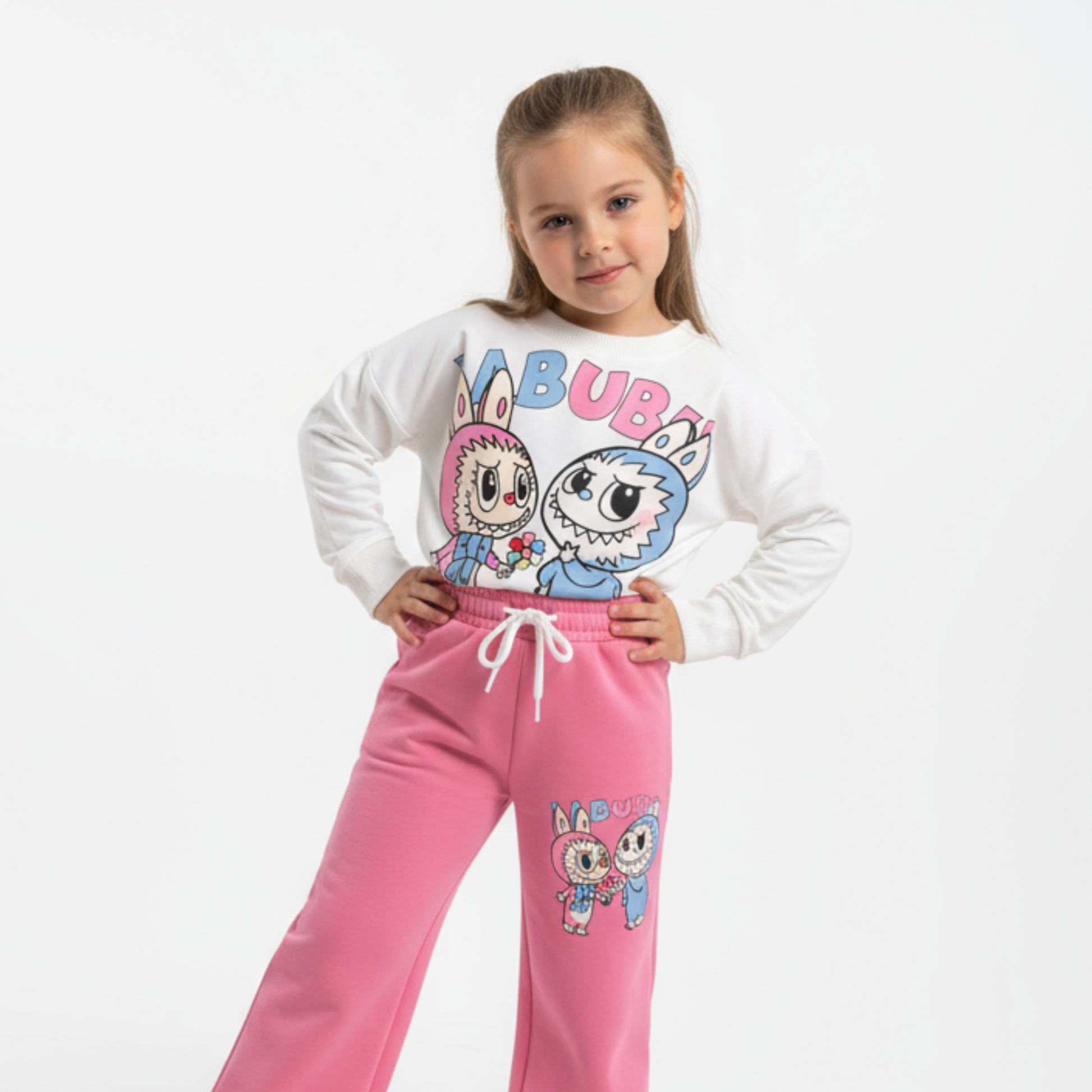 La-Bu-Bu Friends Girls Casual Set-5