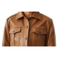 Willow Leather Brown Jacket - Women Leather Jacket Brown