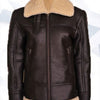 Women B3 Bomber Shearling Aviator Jacket - -