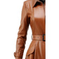 Women’s Brown Leather Coat