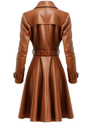 Women’s Brown Leather Coat