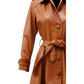 Women’s Tan Leather Coat – Stylish and Timeless Outerwear