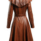 Women’s Vintage Brown Distressed Leather Coat – Timeless Classic