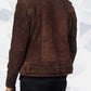 Women’s Suede Shearling Leather Jacket