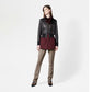 Women’s Black B3 Sheepskin Shearling Aviator Motorbike Leather Jacket