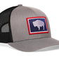 Wyoming Flag Trucker Hat  |  Buffalo WY Snapback