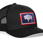 Wyoming Flag Trucker Hat  |  Buffalo WY Snapback