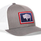 Wyoming Flag Trucker Hat  |  Buffalo WY Snapback