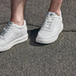 CALTO - X1647 - 2.8 Inches Taller (White) - Lightweight Sneakers