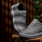 CALTO - X1648 - 2.8 Inches Taller (Pewter Grey) - Lightweight Sneakers