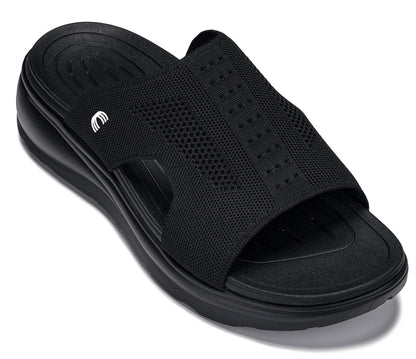 CALTO - X1657 - 2 Inches Taller (Black/Knitted Black)