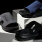 CALTO - X1659 - 2 Inches Taller (Black/Knitted Navy)