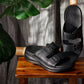 CALTO - X1660 - 2 Inches Taller (Black Buckle) - Dual Adjustable Buckle Sandal