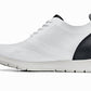 CALTO - X2212 - 2.4 Inches Taller (White/Black) - Lace Up Casual Walker - Lightweight