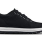 CALTO - X2322 - 2.4 Inches Taller (Black/White & Black Sole) - Lace Up Casual Sneaker - Lightweight